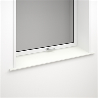 Witte vensterbank in compact laminaat - 10 mm Wit met witte kern 3096